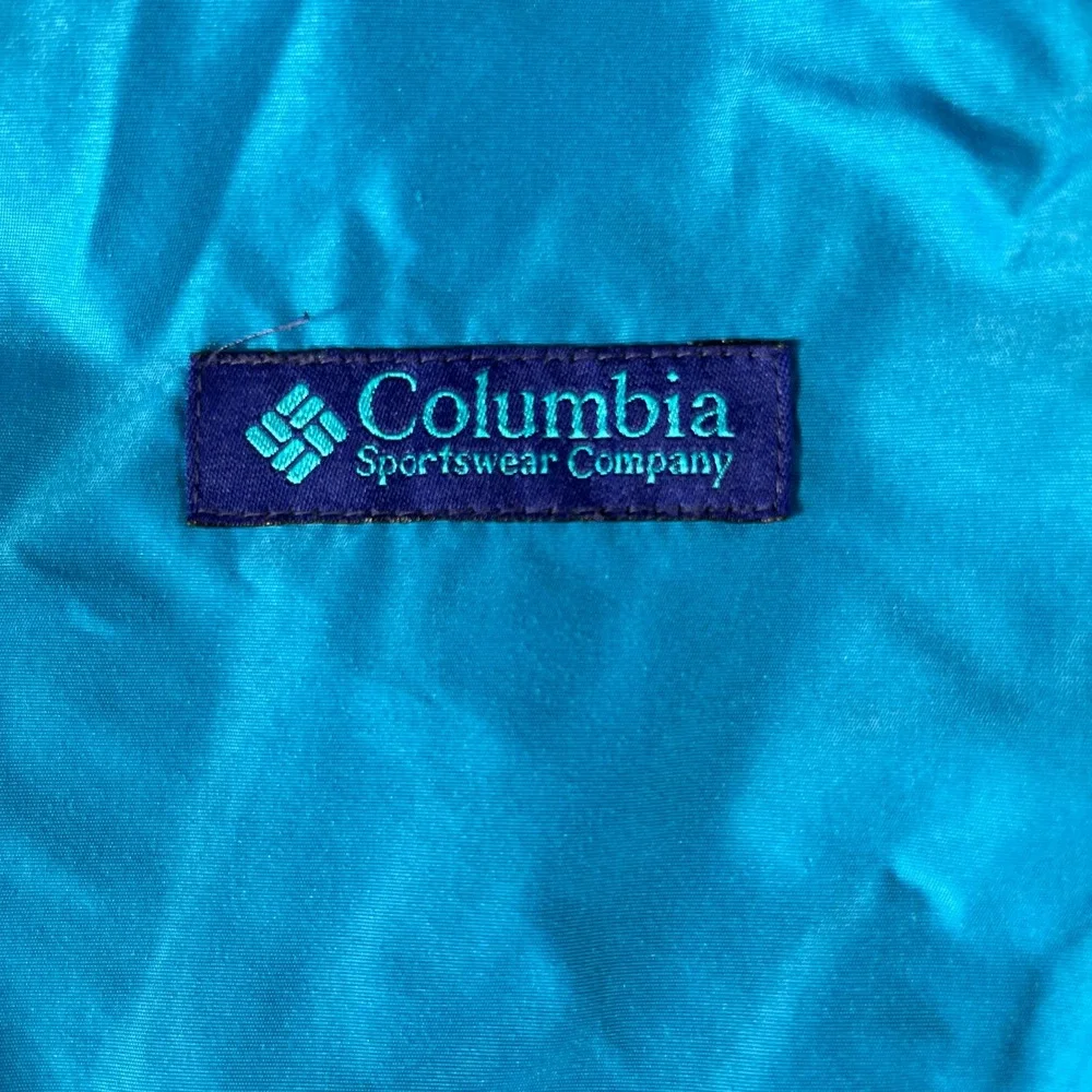 Vintage 90s Columbia Powderkeg Jacket Mens Blue Good Colorblock Retro Skiwear